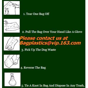 Biodegradable Dog Cat Pet Poop, Waste Pick-up Bags, Biodegradable Garbage Bag