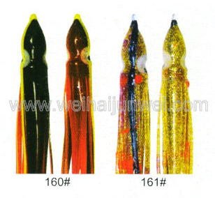Best sale Soft squid skirt fishing lure color: 155#~330# size:3"~15"