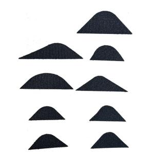 Small Size Hook And Loop Patches Black Hook And Loop Fastener