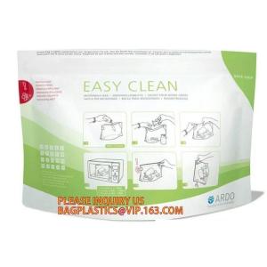 Mircowave steam sterilizer bag, steriliser bag,LDPE soft milk white plastic bag