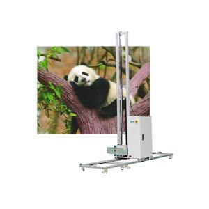 2.5m Vertical Operated Wall Printing Machine 2880dpi Aluminum Mechanism