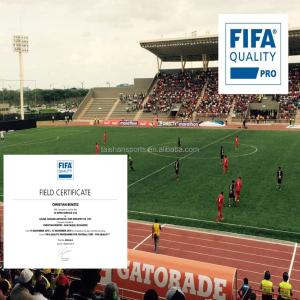 China Green Football Artificial Turf 5/8 Gauge With PP+LENO Backing And SBR Latex Coating Adhensive on sale