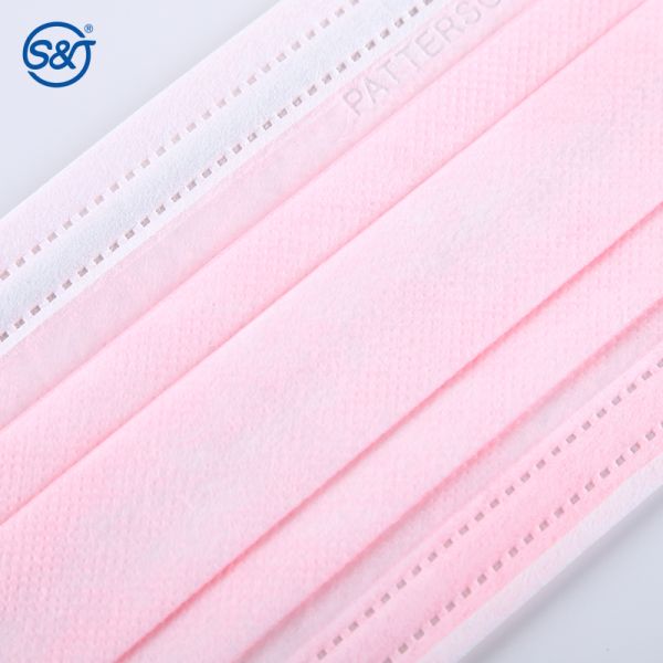 S&J Double Bands Face Mask BFE99 High Quality Nonwoven Surgical Using Disposable Medical Up Down Dual Bands Face Mask