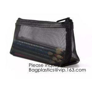 Multipurpose Nylon Mesh Cosmetic Bag Makeup Travel Cases Pencil Case Travel