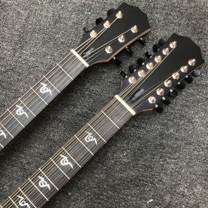 Custom PS14dk style Ritchie Sambora model 6/12 strings double neck acoustic