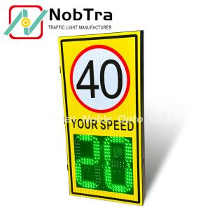 Solar Powered LED Speed Sign with Integrated Radar Detector