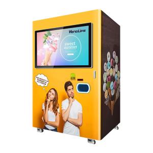 110V Coin Operated Ice Cream Vending Machines FCC Certified