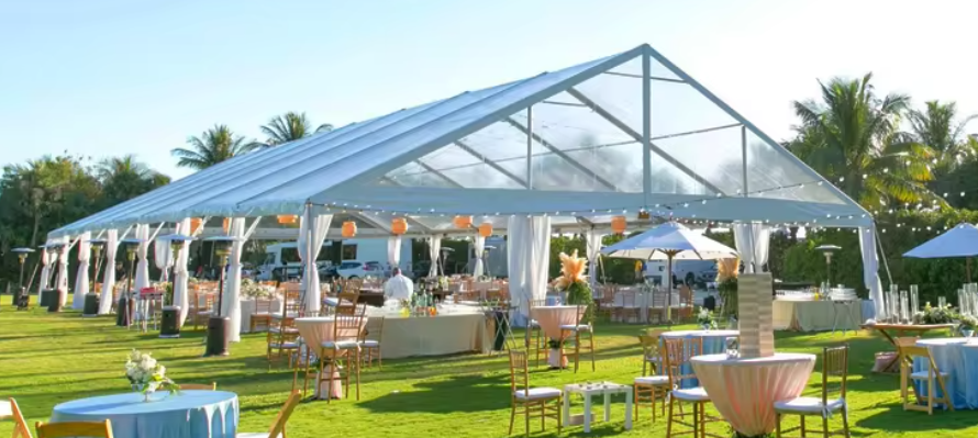 Luxury Aluminum Wedding Event Marquee Party Tent With Ceiling Roof/PVC Door For Sale