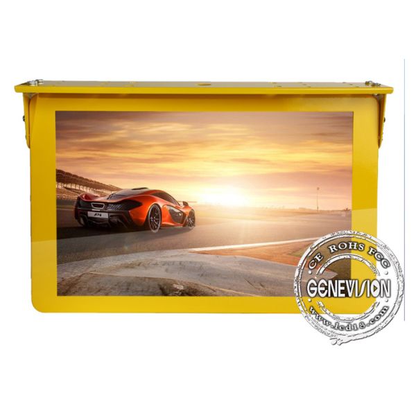 Ultra Slim Lcd Advertising Display Bus / Train Digital Signage 15 Inch 82 Inch