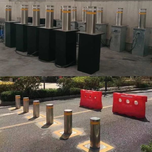 Automatic Hydraulic Lifing Road Blockers Security Electric Trafict Rising Bollards