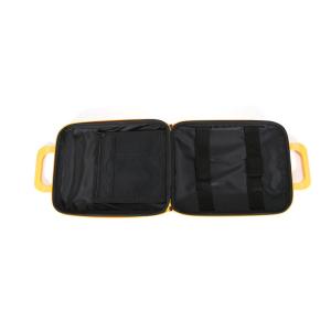 Yellow PU Spandex EVA Travel Case With Mesh Pockets / Custom Laptop Hard Case