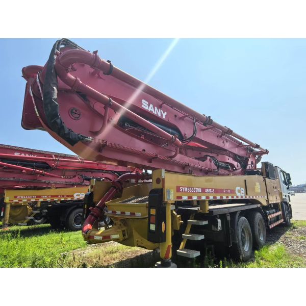 Used SANY 49m Concrete Pump SYM5333THB 490C-8 Pump Truck Mercedes Benz chassis