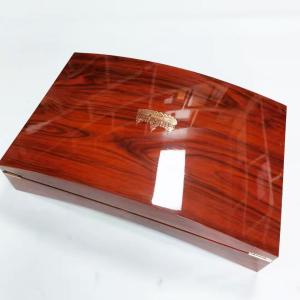 High Glossy Red Wine Bottle Storage Box Champagne Presentation Box With Logo