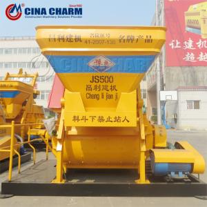JS500 25m3/h Cement Mixer Machine Mini Double Shaft Concrete Mixer