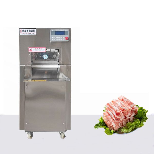 Quality Frozen Beef Roll Pieces Cutter Machine Chilled Mutton Chopping Freezing 550w wholesale