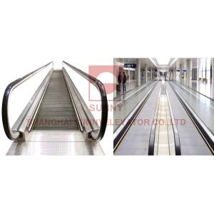 Shopping Mall Stainless Steel Escalator Step Moving Walkway With Handrail