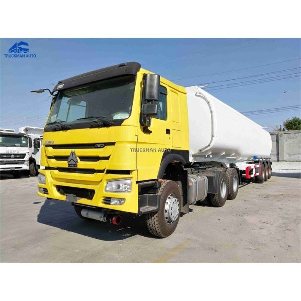 30-50 Cbm Capacity Oil Tank Trailer 45000 Liter Loading With Separate Valve