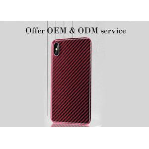 iPhone X Red Glossy Finish Aramid Fiber Phone Case