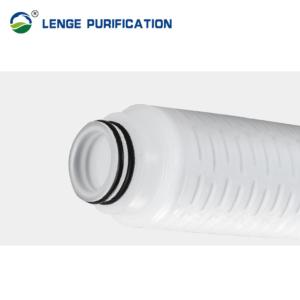0.45um PVDF Pleated Filter Element 20 Inch With 226 Silicon Rubber