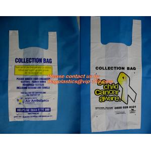 Biodegradable Reusable Plastic T-Shirt Bag Eco Friendly Compostable Grocery