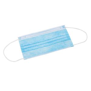 Blue Anti Pollution Dust Mask Disposable Face Mask With Elastic Ear Loop