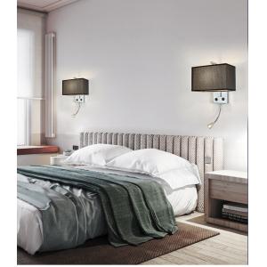 E27 holder wall lamp Chinese style with switch bedside wall lamp square reading