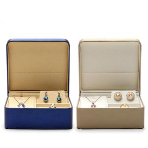 High End Eco Friendly Jewelry Boxes Elegant With Double Layer PU Coating
