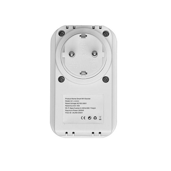 Quality LED Indicator EU Smart Plug 10A With Overload Protection , Works With Alexa wholesale