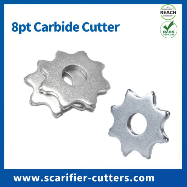 Quality Electric Walk Behind Scarifier / Grinder Replacement Planer Drum TCT Heads Scarifier Cutters wholesale