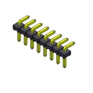 Pin Header Connector 2.54mm Single Row R/A TYPE 1*2PIN To 1*40PIN H=2.54MM H=1