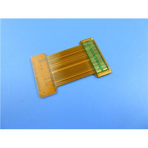 Double Layer Flexible PCB Board With Gold Plated Laser Cut For FPC Sample