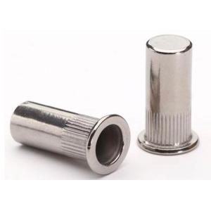 M6 M8 Steel Iron Knurled Body Open End Reduced Flat Small Head Rivet Nut