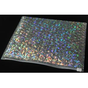 220x160mm Shiny Holographic Bubble Envelope Mailers with Zipper Cosmetic Bubble