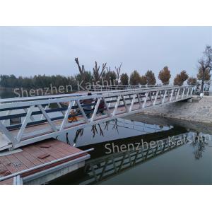 Durable Marina Floating Aluminum Gangways 300kgs/sqm Loading Capacity