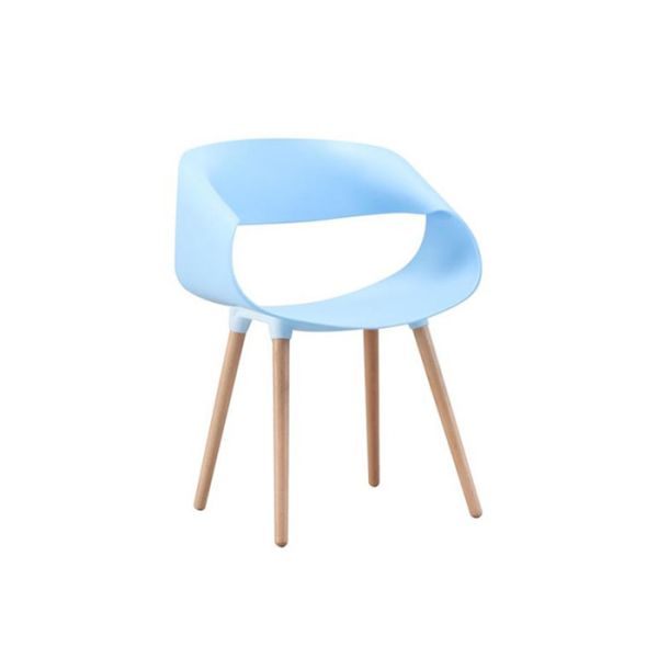 Quality Modern and elegant low-back plastic chair with stackable steel frame wholesale