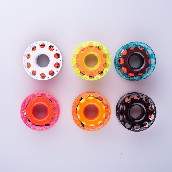 15/30m Rotatable Gravity Column Plastic Diving Finger Spool Reel with stainless