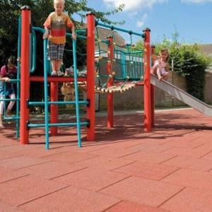 Cheap School and Sports Playground Durable Rubber Flooring Tiles with Environmentally Friendly Features for sale