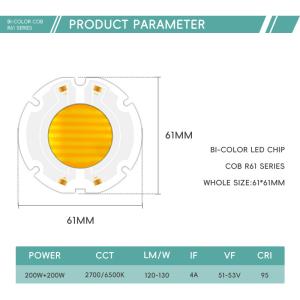 200W Chip 6060 LED COB Chip for Photography Light VF42-46V 51-53V LM/W 95