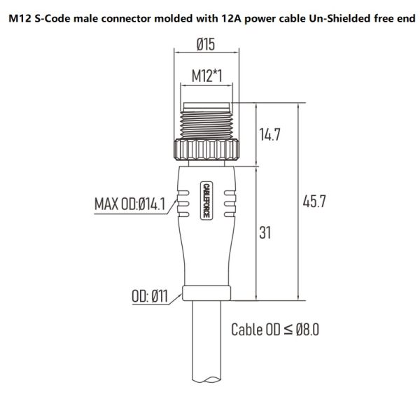 Unshielded M12 Circular Connector