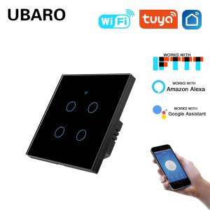 Wall Concealed Tuya Smart Home Wi Fi Switch with Grey Tempered Glass Panel 4
