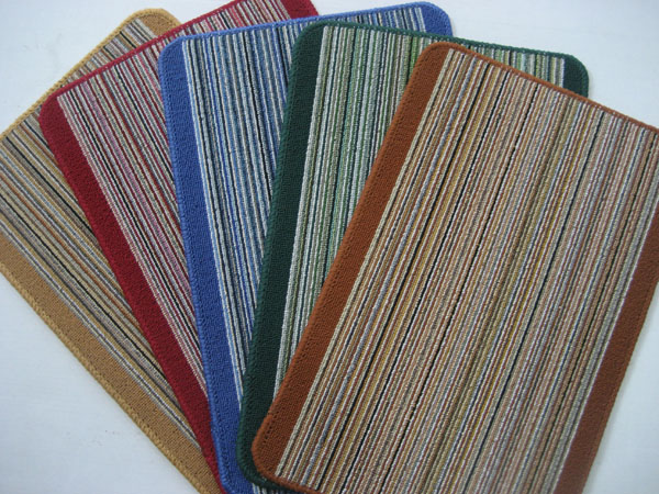 Soft red, green Anti-slip Floor Mats with non-woven backing for bedroom CANDY