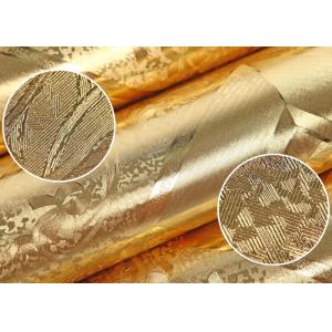 Luxurious Modern Style Wallpaper with Removable Gold Foil Material , Geometric
