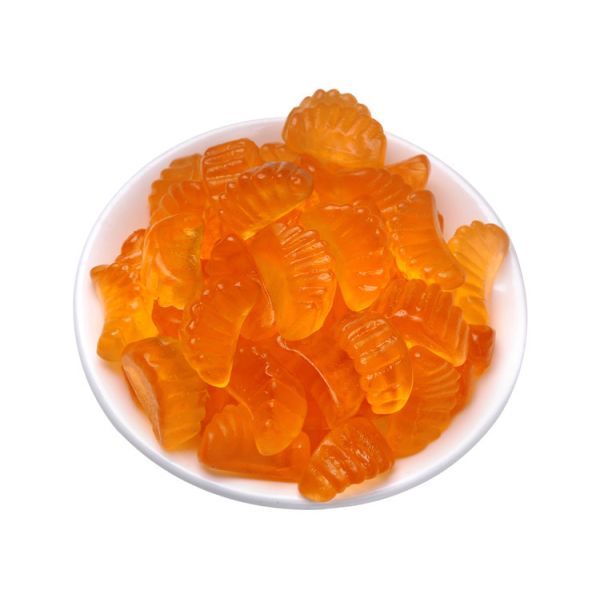 Funny Shape Natural Gummy Vitamins , Orange Gummy Candy 200g Per Bottle