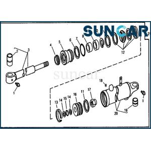 Cheap RE18951 Arm Cylinder Repair Seal Kit Excavator 690C John Deere Hydraulic Repair Kit for sale