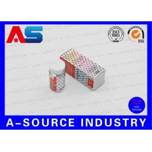 Holographic Metallic Cardboard Moving Boxes Foil Tablet For 50CC Bottles pharmaceutical packaging boxes