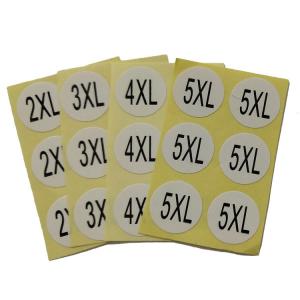 Small Self Adhesive Round Stickers Removable Glue Garment Private Size