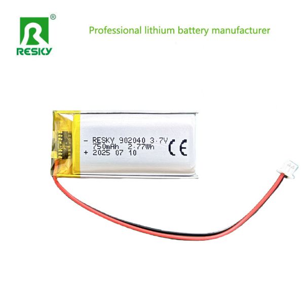 Rechargeable Li-Polymer Battery 102040 902040 3.7V 800mAh 850mAh Lithium Battery