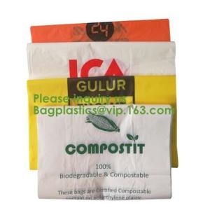 Custom Cornstarch 100% Compostable Biodegradable Trash bag,PLA compostable