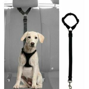 Adjustable Dog Seat Belt Collars Harness Restraint With Elastic Bungee Buffer