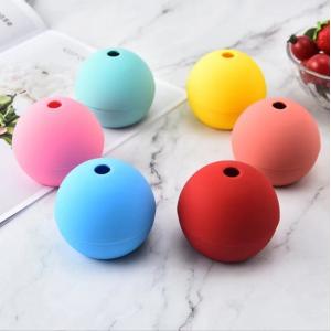 Cheap Kitchen Tool Ice Cream Makers Type Silicone Ice Ball Mold for Single Hole Soft Rubber for sale